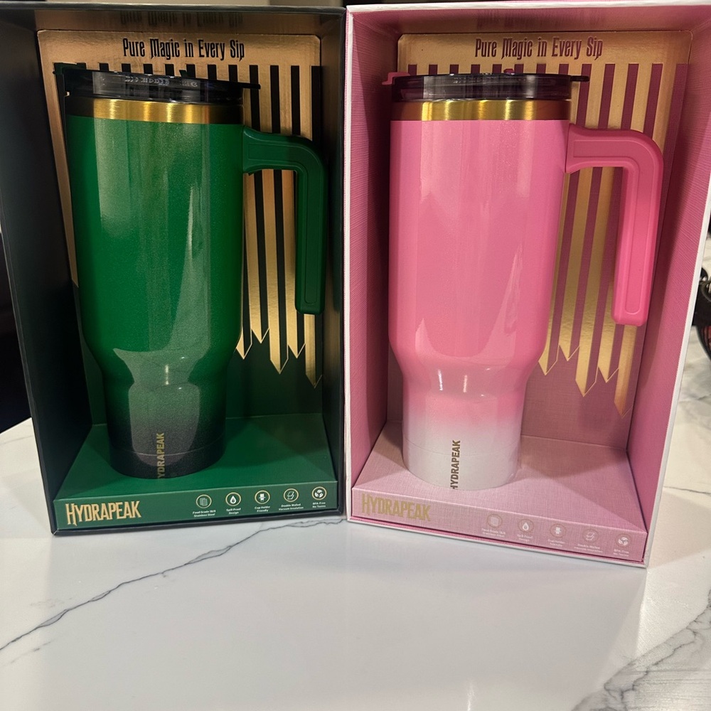 *Set of 2* Hydrapeak Limited Edition Wicked Tumblers - Green and Pink